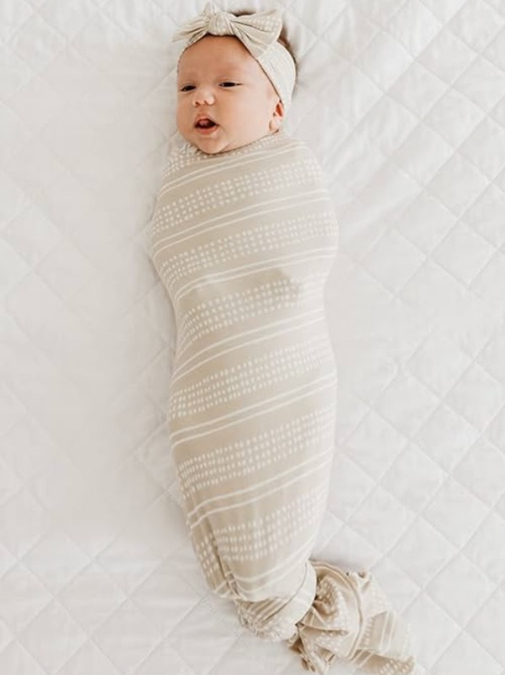 Copper Pearl Swaddle Blanket in Clay